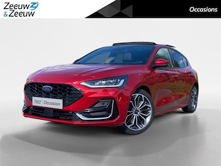 Ford Focus 1.0 EcoBoost Hybrid ST Line Vignale automaat 155PK | NL-Auto | Dealer onderhouden | Driver assistancepack | Winterpack | Panoramadak | 18" Lichtmetaal | Adaptive cruisecontrol | Dodehoekdetectie | Leer bekleed |