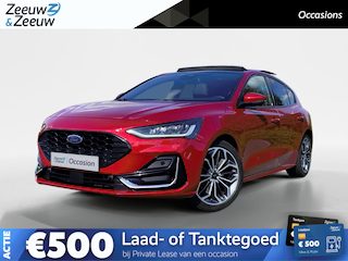Ford Focus 1.0 EcoBoost Hybrid ST Line Vignale automaat 155PK | NL-Auto | Dealer onderhouden | Driver assistancepack | Winterpack | Panoramadak | 18" Lichtmetaal | Adaptive cruisecontrol | Dodehoekdetectie | Leer bekleed |