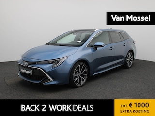 Toyota Corolla Touring Sports 2.0 Hybrid Executive JBL | WORDT VERWACHT | PANORAMADAK | STOELVERWARMING | ELEKTRISCHE ACHTERKLEP | ACHTERUITRIJCAMERA | JBL GELUIDSSYSTEEM | LED VERLICHTING | CRUISE CONTROL | NAVIGATIE | KEYLESS | HALF-LEDER |