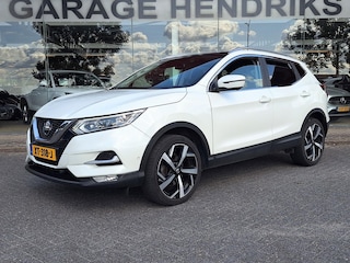 Nissan Qashqai 1.2 Tekna + | Pano | Trekhaak | NAP | Leder | 360Cam | Navi | Climate | LED | Onderhoudshistorie |