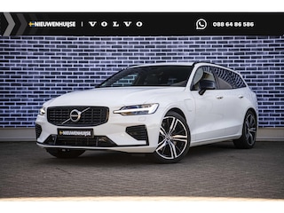 Volvo V60 2.0 T6 Recharge AWD R-Design | Trekhaak | Adaptieve Cruise Control | Koplampen adaptief | Stoel en Stuurverwarming | 19" | Harman & Kardon | Getint glas |