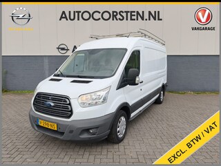 Ford Transit 310 2.2TDCI L3H3 3-Persoons Imperiaal Camera Pdc Cruise Control DAB Bluetooth Betonplex vloer Wandbetimmering Schuifdeur