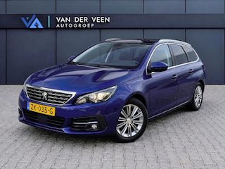 Peugeot 308 SW 1.2 PureTech Blue Lease Premium | Apple Carplay/Android auto | Stoelverwarming | Panoramadak | Lederen bekleding | Park assist | Lane assist | Keyless entry/start |  Climate control |Cruise control | Achteruitrijcamera | Navigatie | Elektrische ramen v/a | Bluetooth | DAB |