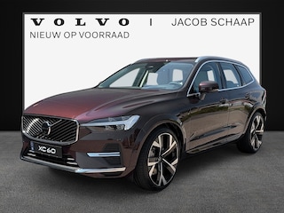 Volvo XC60 T6 Plug-in hybrid AWD Ultra Bright / 22" Velgen / Luchtvering / Mulberry Red / Blond geventileerd nappa leder /