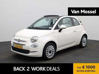 Fiat 500 1.0 Hybrid Dolcevita | Cabrio | Parkeer sensoren | LMV | DAB | Bluetooth | Airco | Cruise control