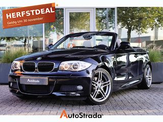BMW 1-serie (e87) 2.0 120I M-SPORT CABRIO I Navi I HarmanKardon I Leder I Stoelverwarming I ZEER NETTE STAAT