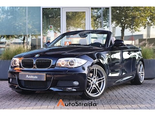 BMW 1-serie (e87) 2.0 120I M-SPORT CABRIO I Navi I HarmanKardon I Leder I Stoelverwarming I ZEER NETTE STAAT