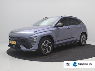 Hyundai Kona 1.6 GDI HEV N Line / N-Line interieur & Exterieur / Leer-Alcantara / Adaptieve Cruise Control / 18" LMV / Stoelverwarming & koeling voor / Full Option /