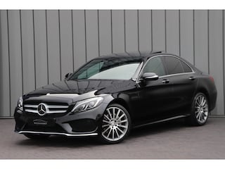 Mercedes-Benz C-klasse 200 AMG Prestige Comfort | 184PK | Luchtvering | Burmester | Keyless-go | Memory | Air-balance | Stoelkoeling | ILS | Leder | 2014.