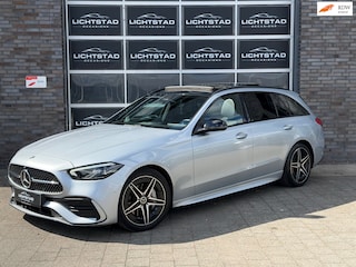 Mercedes-Benz C-klasse Estate 200 AMG Line PANO CRUISE SFEERVERLICHTING 100% ONDERHOUD