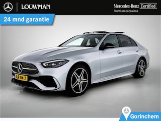 Mercedes-Benz C-klasse 300 e Business Solution AMG Premium plus | AMG Line | Night Pakket | Panorama Schuif-Kanteldak | Digital Licht | Head-Up Display | Parkeerpakket met 360°-camera. Inclusief 24 maanden Mercedes-Benz Certified garantie voor Europa.