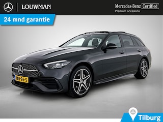 Mercedes-Benz C-klasse Estate 300 e AMG Line | AMG-LIne In en exterieru | Sfeefverlichting | Stoe verwarming + Koeling | Trekhaak | Pano- Schuif kanteldak | Inclusief 24 maanden Mercedes-Benz Certified garantie voor Europa.