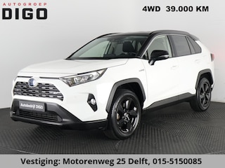 Toyota RAV4 2.5 HYBRID 4WD DYNAMIC BI-TONE GARANTIE 05-2031! SLECHTS 39.000 KM! 1650 KG TREKGEWICHT. STUUR & STOELVERWARMING . NAVIGATIE .PDC V & A .