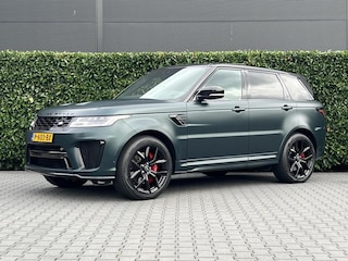 Land Rover Range Rover Sport P575 SVR Carbon Edition, SV BESPOKE SATIN, VOLLEDIG PPF, PANORAMADAK, SCHAALSTOELEN, MERIDIAN, 360-CAMERA, CRUISE, HUD, KEYLESS, DODEHOEK, STOELVERWARMING/VENTILATIE, STUURVERWARMING, LICHTMETAAL 22"