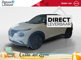 Nissan Juke 1.6 Hybrid Pulse | Bose audio | 360grd camera | Dodehoeksensoren| Lederen bekleding | Apple carplay & Androidauto | Pro-pilot | Stuur-, en Stoel- en voorruitverwarming |