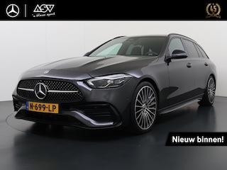 Mercedes-Benz C-klasse Estate 200 Launch Edition AMG Line | Trekhaak Wegklapbaar | Burmester 3D Sound System | Sfeerverlichting | 19" Multispaaks AMG Velgen |  Night Pakket | Smartphone Integratie