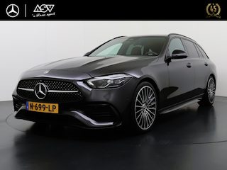 Mercedes-Benz C-klasse Estate 200 Launch Edition AMG Line | Trekhaak Wegklapbaar | Burmester 3D Sound System | Sfeerverlichting | 19" Multispaaks AMG Velgen |  Night Pakket | Smartphone Integratie