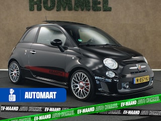 Abarth 500 1.4 T-Jet Abarth Turismo - VERKEERT IN EEN ZEER NETTE STAAT - 17 INCH LICHT METALEN VELGEN - SPORTSOELEN - LEDEREN BEKLEDING - STOELVERWARMING - SCHAKELFLIPPERS ACHTER HET STUUR - DUBBELE UITLAAT - 4 SEIZOENENBANDEN - PARKEERSSENSOREN ACHTER -  CRUISE CONTROL - 160 PK - PANORAMADAK - PORTABLE TOM TOM NAVIGATIE