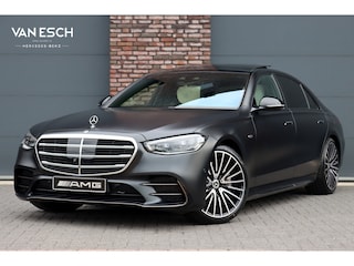 Mercedes-Benz S-klasse 580 e 4MATIC Lang AMG Line | Manufaktur | Airmatic | Chauffeurspakket | Achterasbesturing | Augmented HUD | Distronic+ | Burmester | Exclusief Nappa Leder | 3D-Display | Vlakkenverwarming | Zonweringspakket |