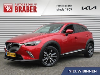 Mazda CX-3 2.0 SkyActiv-G 120 GT-M | Stuur-/stoelverwarming | Leer | Dodehoek detectie | Camera | Bose | HUD | LED | 18" LM | Cruise adapt. | Navi | Clima |