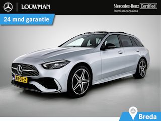 Mercedes-Benz C-klasse Estate 300 e Business Solution AMG AMG Line | Night Pakket | Panorama Schuif-Kanteldak | Parkeerpakket met 360°-camera | Alarm Klasse 3 Inclusief 24 maanden Mercedes-Benz Certified garantie voor Europa.