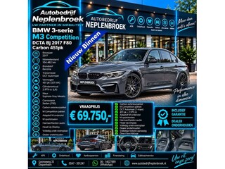 BMW 3-serie Competition DCTA Bj 2017 F80 Carbon 451pk Vol opie Uniek  !!