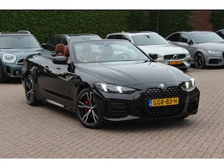 BMW 4-serie Cabrio 430i xDrive M Sport Pro / Trekhaak / 360Camera / Individual Leder / Head-up / 18'' / Nekverwarming / Harman Kardon / Windscherm / Stuur+Stoelverwarming / Dodehoek / DAB / Cruise Control