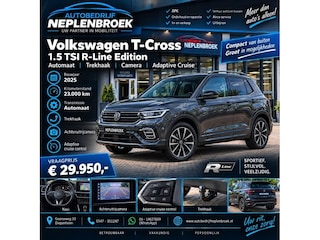 Volkswagen T-Cross 1.5 TSI R-Line Edition AFN. TREKH. - CAMERA - AD. CRUISE 2025 km 23.000