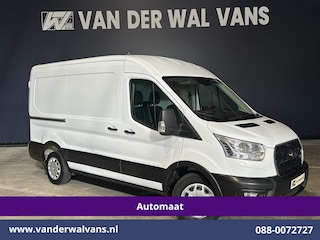Ford Transit 2.0 TDCI 131pk Automaat L2H2 inrichting Euro6 Airco | Navigatie | Cruisecontrol Dakdraagsysteem met Ladderhouder, Android Auto, Parkeersensoren, Bijrijdersbank