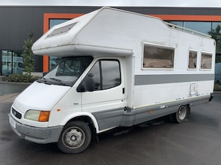 Ford Transit 150 Opknapper Elnagh.Marge Koelkast Omvormer Tv ,Toilet, Wasbak ,Beden ,Trekhaak 2000 kg Verwarming op gas Camera Koelkast Warm water boiler ,schoon&Vuilwater Tank 3 kookspit gas Luifel Fietsenrek 3 x fiets 2 per s vast bed ,tafel ombouw tot 2 pers slaap bed. Boven 1 slaap  bed