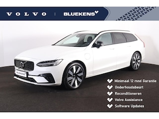 Volvo V90 T6 Recharge AWD Plus Dark - IntelliSafe Assist & Surround - 360º Camera - Adaptieve LED koplampen - Verwarmde voorstoelen, stuur & achterbank - Parkeersensoren voor & achter - Elektr. bedienb. voorstoelen met geheugen - Extra getint glas - Inklapbare trekhaak - 19' LMV