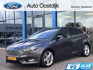 Ford Focus 1.0 Titanium Edition 125PK NIEUWE DISTRIBUTIERIEM!! Cruise Navi Stoelverwarming Verwarmde Voorruit Parkeersensoren Achter 17'' Velgen Climate *Sportief*