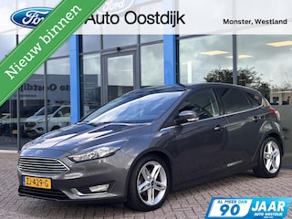 Ford Focus 1.0 Titanium Edition 125PK NIEUWE DISTRIBUTIERIEM!! Cruise Navi Stoelverwarming Verwarmde Voorruit Parkeersensoren Achter 17'' Velgen Climate *Sportief*