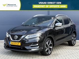 Nissan Qashqai 1.3 DIG-T Tekna + | Navigatie | Camera | Panoramadak | Bose | Trekhaak | Memory | Stoelverwarming | Leder