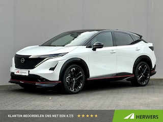 Nissan Ariya e-4ORCE Nismo 91 kWh / 435PK / 417KM WLTP / Alcantara Interieur / F1-Remlicht / Adaptieve Cruise Control / Verwarmde Voorstoelen / Elektr. Voorstoelen / 360 Camera / Elektr. Achterklep / Apple Carplay&Android Auto / Warmtepomp