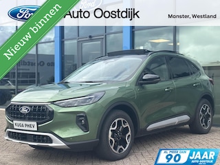 Ford Kuga 2.5 PHEV Active X 243PK Afn. Trekhaak Panodak Winterpack Matrix-LED 360-Camera B&O AGR-Stoelen Navi Carplay Keyless Climate Privacy Glass *Full-Options*