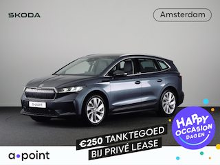 Skoda Enyaq iV 80 204 pk | Navigatie | Trekhaak (wegklapbaar ) | Parkeersensoren | Achteruitrijcamera | Lederen/stof bekleding | Autom. airco (3 zones) | Stoelverwarming |