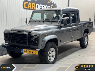 Land Rover Defender 2.4 TD 130" S Crew Cab Rondom Led, alle vloeistoffen vervangen, nieuwe motor, Grijs kenteken, Aircom koppeling massavliegwiel nieuw.