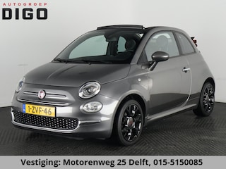 Fiat 500 0.9 TWINAIR TURBO CABRIO 77.000 KM !! Climate Control .Sportstoelen Half Leder . Lichtmetalen velgen . Parkeersensoren