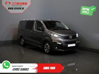 Fiat Scudo 2.0 MJ 180 pk Aut. DC Dubbel Cabine Xenon/ 2x Schuifdeur/ Carplay/ Keyless/ Navi/ Climate/ Camera/ Cruise/ 17’LMV/ PDC