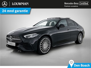 Mercedes-Benz C-klasse 300 e Business Solution AMG | Winter pakket | Nightpakket | Middenconsole metaalstructuur | Trekhaak |