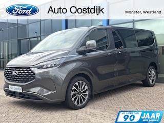 Ford Tourneo Custom 340 2.5 PHEV L2H1 Titanium X 233PK Emissiezonevrij!! Ex. BTW/incl. BPM 8Pers. Adaptieve Cruise Winterpack VOL leder 8 zitplaatsen verschuif/uitneembare stoelen Adaptieve Cruise Climate 2de rij 19" velgen *Compleet*
