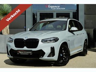 BMW X3 xDrive30e M Sport High Executive | 292 PK | PHEV | PANO | 360° Camera | Leder BMW X3 xDrive30e M Sport High Executive 292 PK Plug-in Hybrid met 2.0 viercilinder benzinemotor en automatische 8-traps transmissie, voorzien van elektrisch panoramadak, lederen bekleding, 36