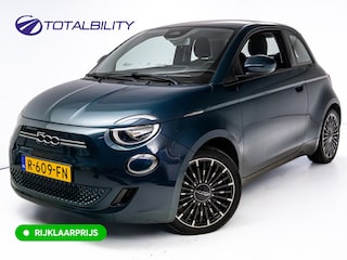 Fiat 500 Icon 42 kWh | Velgen 17" | Cruise | Apple Carplay/Android auto | Navigatie | DAB | Armsteun, Parelmoer lak