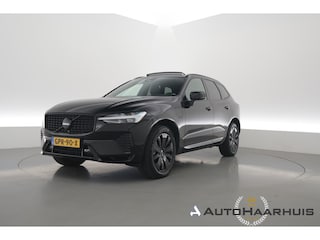 Volvo XC60 2.0 T6 Plug-in hybrid AWD Plus Dark | Rijklaar! | Black-Pakket | S/K-Dak | Leder+Memory | Adapt. Cruise | Stoel-Stuurverw. | Dig. Cockpit | Google | Camera+PDC | LED | 19'' | Elek. Klep V