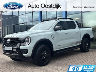 Ford Ranger 2.3 Double Cab PHEV Stormtrak Automaat 280PK EX. BTW/Incl. BPM Trekhaak Elek. Rolhoes Pro Power Adaptieve Cruise Blind-Spot Stoelverwarming Full-LED *3500KG Trekgewicht*