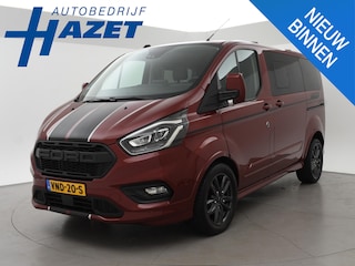 Ford Transit Custom 320 2.0 TDCI 185 PK SPORT AUT. 5-PERS DUBBEL CAB. + 2 SCHUIFDEUREN | TREKHAAK | CARPLAY | STOELVERW.