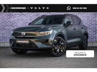 Volvo EX40 Single Motor Extended Range Ultra Black Edition | Europa Edition | Google | Long Range | Harman Kardon Audio | Panoramadak | Getint Glas | Elektrische Stoelverstelling | Nubuck Bekleding | Adaptive Cruise Control | Dodehoekdetectie | 360 Camera | Zitverlenging | Elek. Achterklep | Keyless | 20" Lichtmetalen Velgen