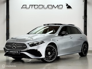Mercedes-Benz A-klasse 250e AMG | Pano | Burmester | Memory | Beam | 360 | Full Leather | 19" | Stoel- & stuurverwarming | Fingerprint | 24mnd Garantie | ACC | Keyless | Sfeer | 360 guard | 218 PK