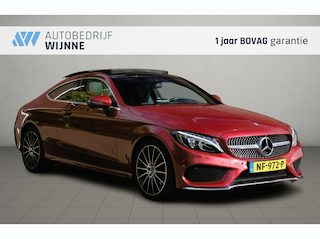 Mercedes-Benz C-klasse 180 156pk Aut. Coupe AMG Line - Panoramadak - 360° camera - Burmester audio - Navigatiesysteem - LED koplampen- 19" inch
